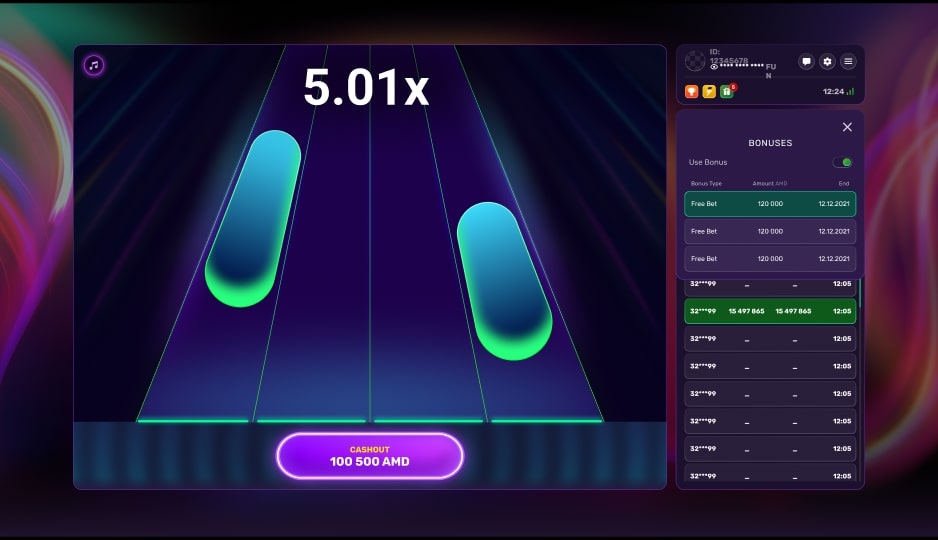 Интерфейс игры Play Me